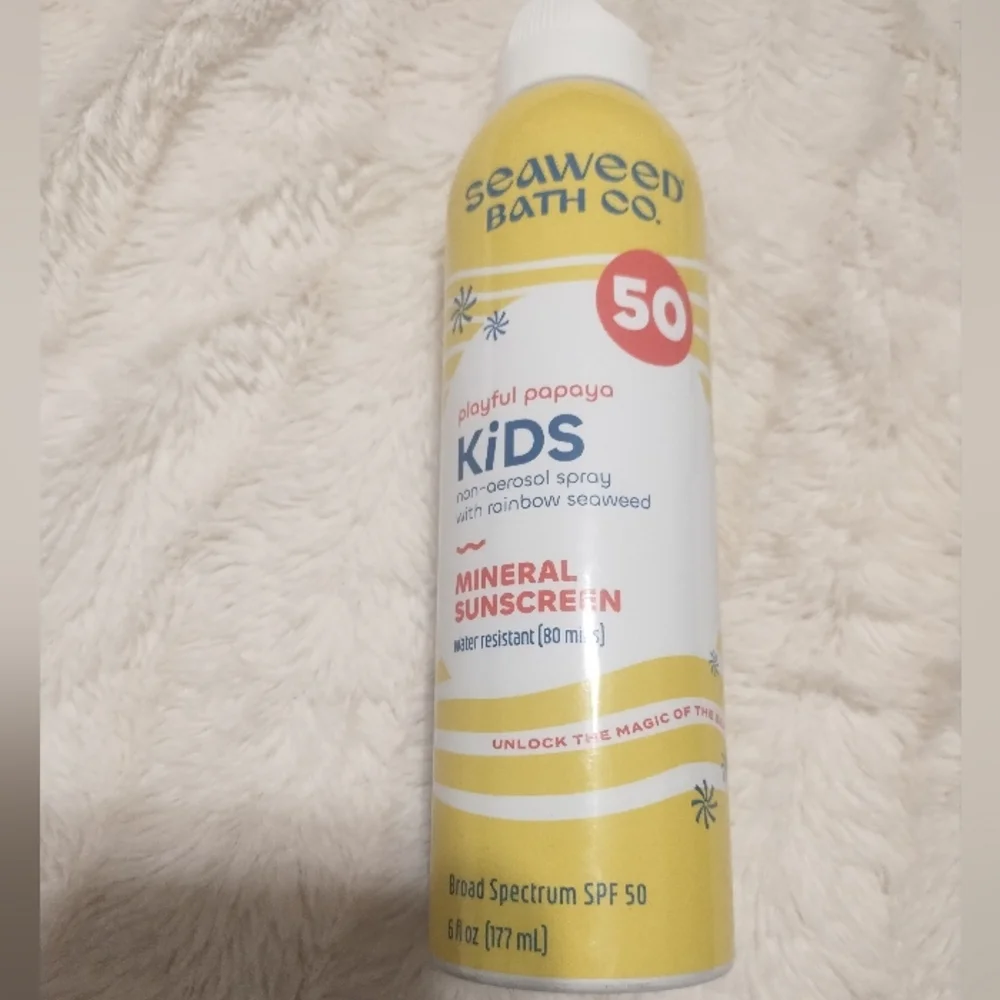 NEW  Seaweed Bath Co. Kids Mineral Spray SPF 50 6 oz